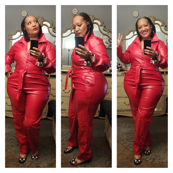 Pants - Suave red jumpsuit